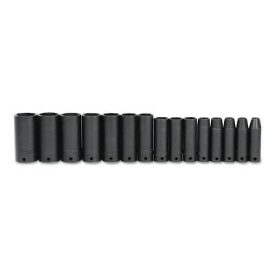 Stanley?? Products Torqueplus Impact Sockets, 1/2 in Drive, 3/8 in Opening, 8 Points, 7412S