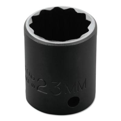 Stanley?? Products Torqueplus Metric Impact Sockets 1/2 in, 1/2 in Drive, 23 mm, 12 Points, 7423MT
