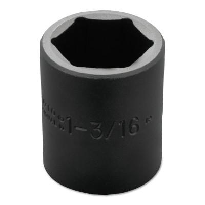 Stanley?? Products Torqueplus Impact Sockets, 1/2 in Drive, 1 3/16 in Opening, 6 Points, 7438H