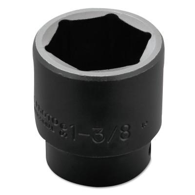 Stanley?? Products Torqueplus Impact Sockets, 1/2 in Drive, 1 3/8 in Opening, 6 Points, 7444H