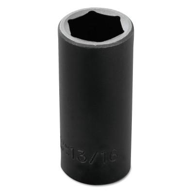 Stanley?? Products Torqueplus Deep Impact Sockets , 3/8 in Drive, 13/16 in Opening, 6 Points, 7726H