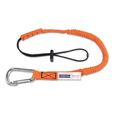 StanleyÂ® Products Elastic Lanyard With Screw Gate Carabiners, 48 in, Hook, 15 lb Load Cap, LAN15LBSSRP