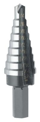 Stanley® Products High Speed Steel Fractional Self-Starting, 1/4 in to 3/4 in, 9 Steps, 10233