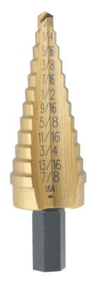 Stanley® Products Titanium Fractional Self-Starting, 3/16 in to 7/8 in, 12 Steps, 15104
