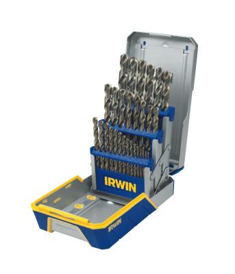 Stanley® Products 29-pc Cobalt M-35 Metal Index Drill Bit Set, 1/16 in to 1/2 in Cut dia, 3018002