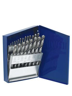 Stanley® Products High Speed Steel Drill Bit Sets, 1/16 in - 3/8 in Cut Dia., Metal Case, 21/Set, 60221