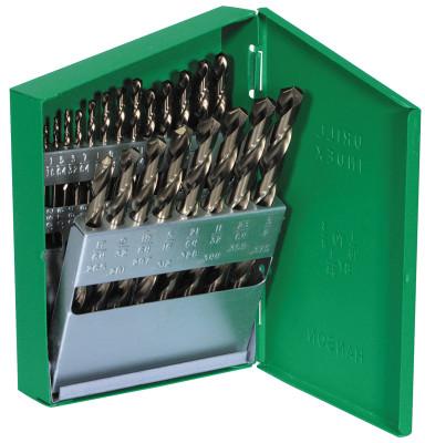 Stanley® Products Cobalt High Speed Steel Drill Bit Sets, 1/16 in - 3/8 in Cut Dia., 63221