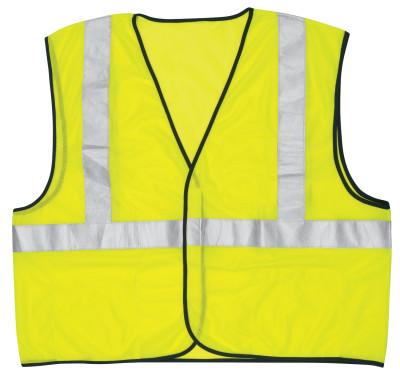 MCR Safety Class II Safety Vests, 4X-Large, Fluorescent Lime, VCL2MLX4