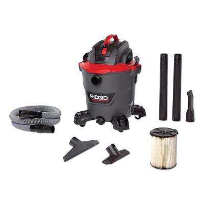 Ridge Tool Company NXT Wet/Dry Vacuum, 12 gal, 5.0 Peak HP, Large Drain, 62703