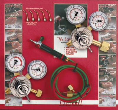 Smith Equipment Jewelry/Hobby Little Torch Kits, Regulators for B, 40 cu ft tank, 23-1003B