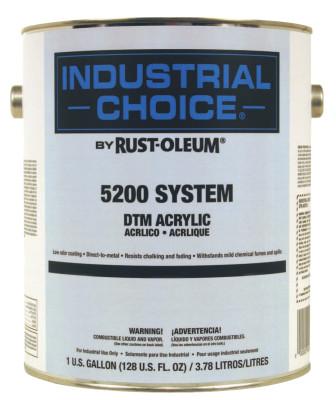 Rust-Oleum® Industrial Industrial Choice 5200 System DTM Acrylics, Black, Flat, Alumi Non-Acrylic, 5215402