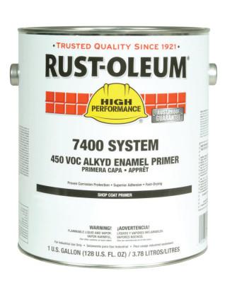 Rust-Oleum® Industrial High Performance 7400 System Alkyd Enamel Primers, 1 Gallon Can, Red, 678402