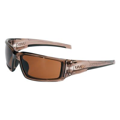 Honeywell Hypershockâ„¢ Safety Eyewear, Amber, Polycarbonate, Anti-Fog, Black Frame, S2942HS