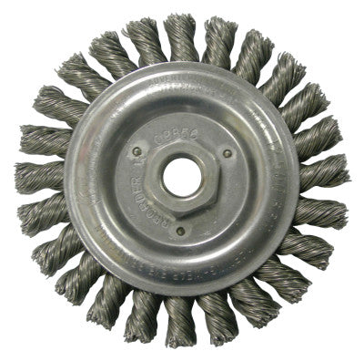 Weiler® Roughneck® Stringer Bead Wheel, 6 in D x 3/16 in W, .02 Steel Wire, 12,500 rpm, 08766