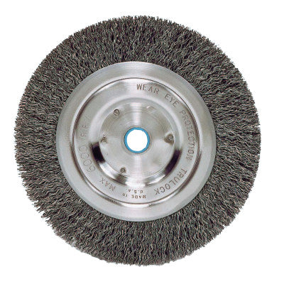 Weiler® Vortec Pro® Crimped Wire Wheel, 5 in D, .006 Carbon Steel, 6,000 rpm, Retail Pk, 36064