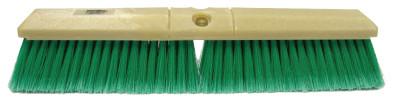 Weiler® Perma-Sweep Floor Brush, 18 in Foam Block, 3 in Trim, Flagged GN Polystyrene, 42163