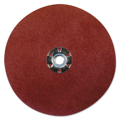 Weiler® Wolverine Resin Fiber Discs, 7 in Dia, 5/8 Arbor, 120 Grit, Aluminum Oxide, 61529