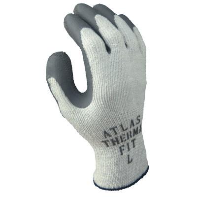 SHOWA® Atlas Therma-Fit 451 Latex Coated Gloves, Medium, Gray/Light Gray, 451M-08
