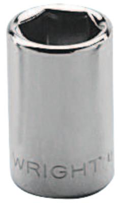 Wright Tool 1/4" Dr. Standard Sockets, 1/4 in Drive, 3/8 in, 8 Points, 2312
