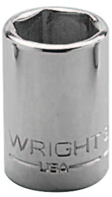 Wright Tool 3/8" Dr. Standard Sockets, 3/8 in Drive, 60 mm, 12 Points, 61-60MM