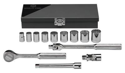 Wright Tool 13 Piece Standard Socket Sets, 3/8 in, 12 Point, 330