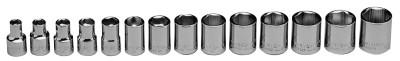 Wright Tool 14 Piece Standard Metric Socket Sets, 3/8 in, 6 Point, 354