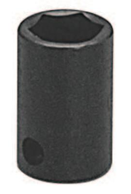 Wright Tool 3/8" Dr. Standard Impact Sockets, 3/8 in Drive, 3/4 in, 6 Points, 3824