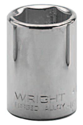 Wright Tool 1/2" Dr. Standard Sockets, 1/2 in Drive, 1 1/16 in, 8 Points, 4334
