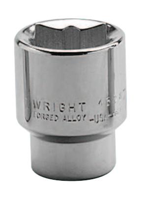 Wright Tool 1/2" Dr. Standard Sockets, 1/2 in Drive, 3/8 in, 8 Points, 4312