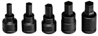 Wright Tool 5 Piece Metric Impact Hex Bit Socket Sets, 3/4 in, 607