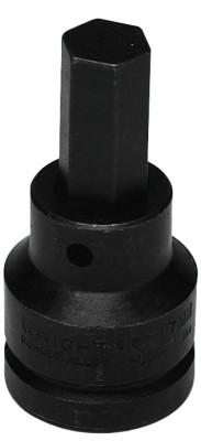 Wright Tool 3/4" Dr. Impact Hex Bit Sockets, 3/4 in Drive, 22 mm Tip, 62-22MM