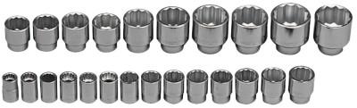 Wright Tool 24 Piece Standard Metric Socket Sets, 3/4 in, 12 Point, 624