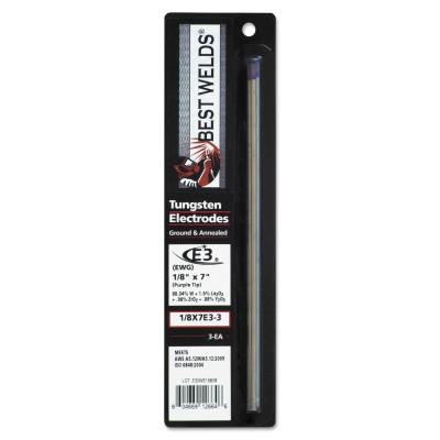 ORS Nasco Tungsten Electrode, E3, 7 in, Size 1/8, 3/PK, 18-7E3-3