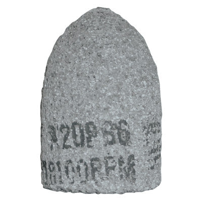 B-Line Cone, 2 in dia, 3 in Thick, 5/8 in-11 Arbor, 24 Grit, Alum Oxide, T16, C1620305