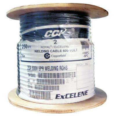 ORS Nasco Welding Cable, 2 AWG, 25 ft, Black, 2X25
