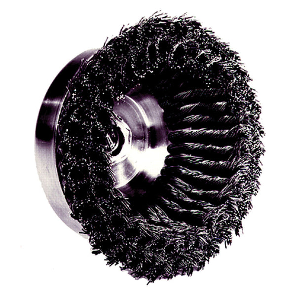 Weiler Double Row Heavy-Duty Knot Wire Cup Brushes - AMMC